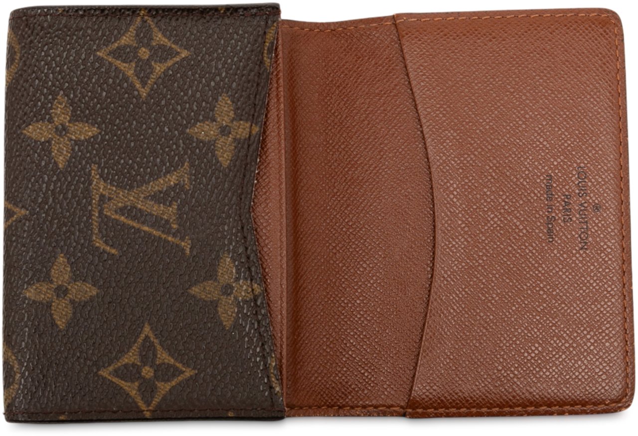 Louis Vuitton Monogram Envelope Business Card Holder Bruin
