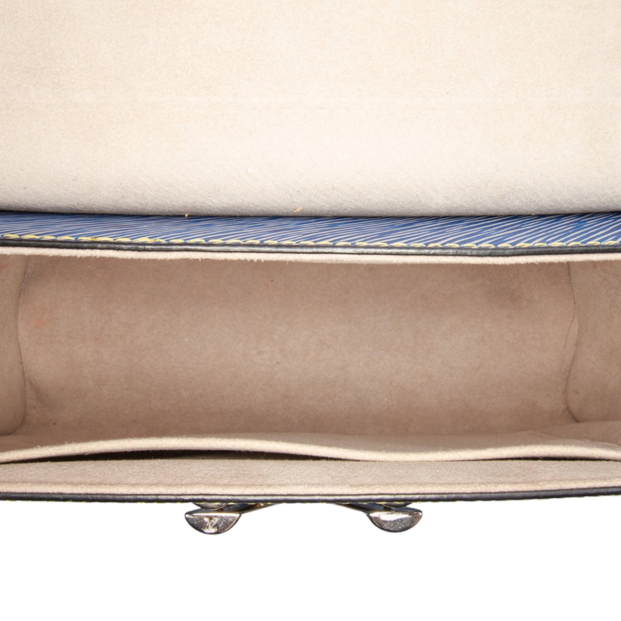 Louis Vuitton Epi Denim Studded Twist MM Blauw