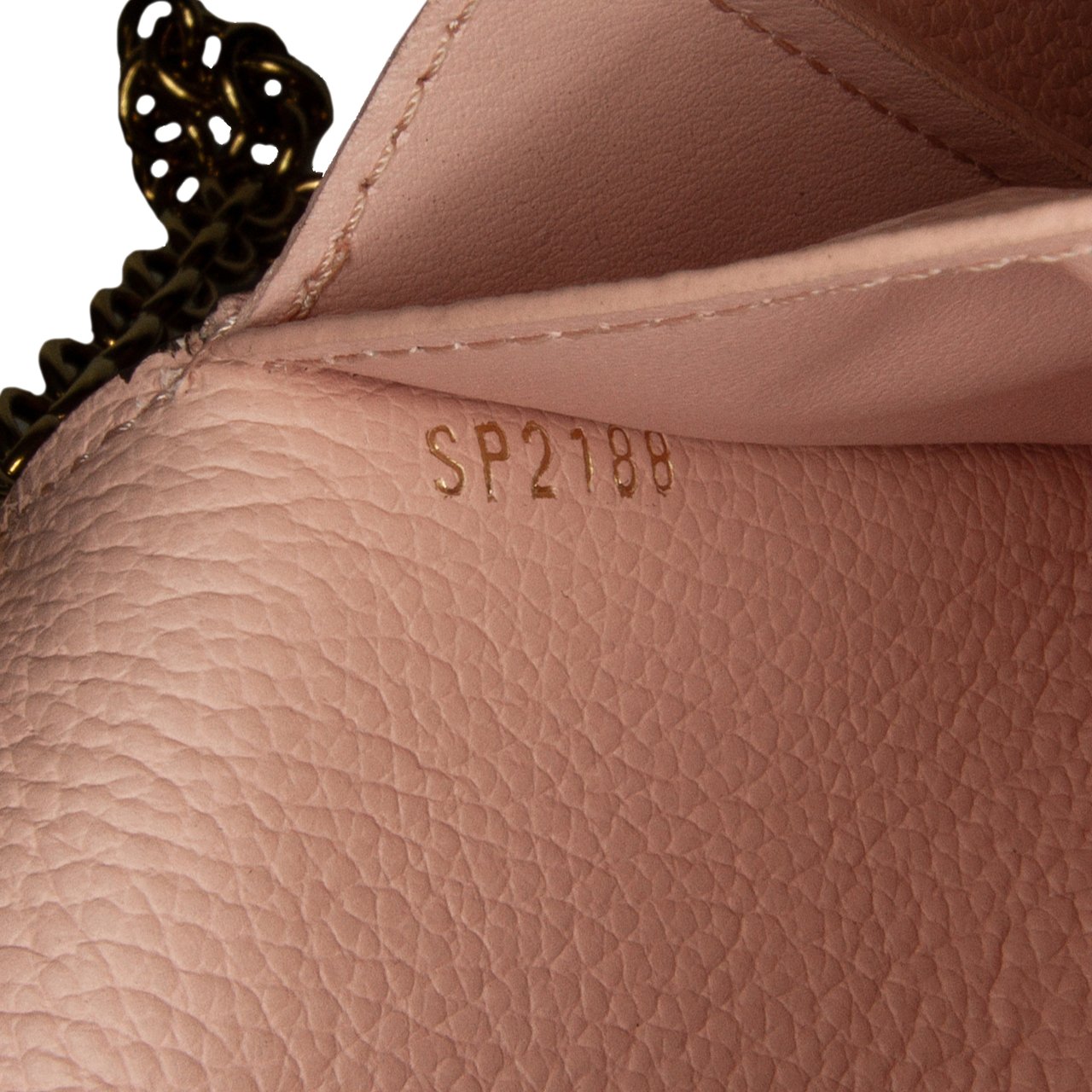Louis Vuitton Monogram Empreinte Vavin Wallet on Chain Roze