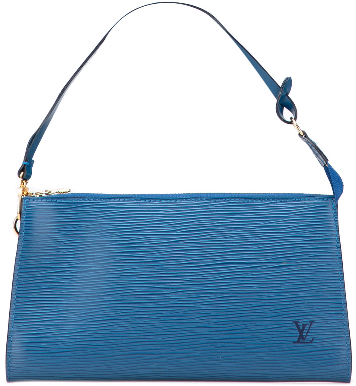 Louis Vuitton Epi Pochette Accessoires Blauw