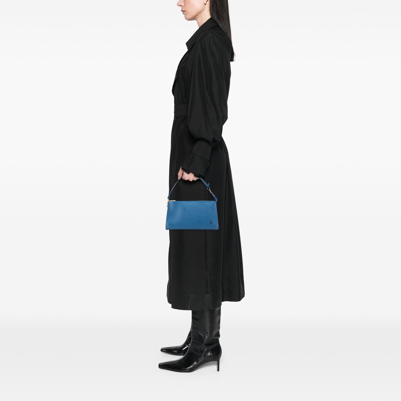 Louis Vuitton Epi Pochette Accessoires Blauw