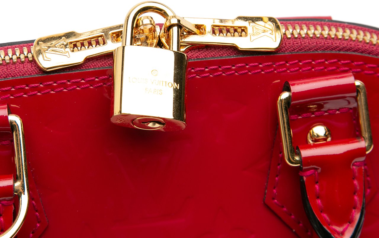 Louis Vuitton Monogram Vernis Alma BB Roze