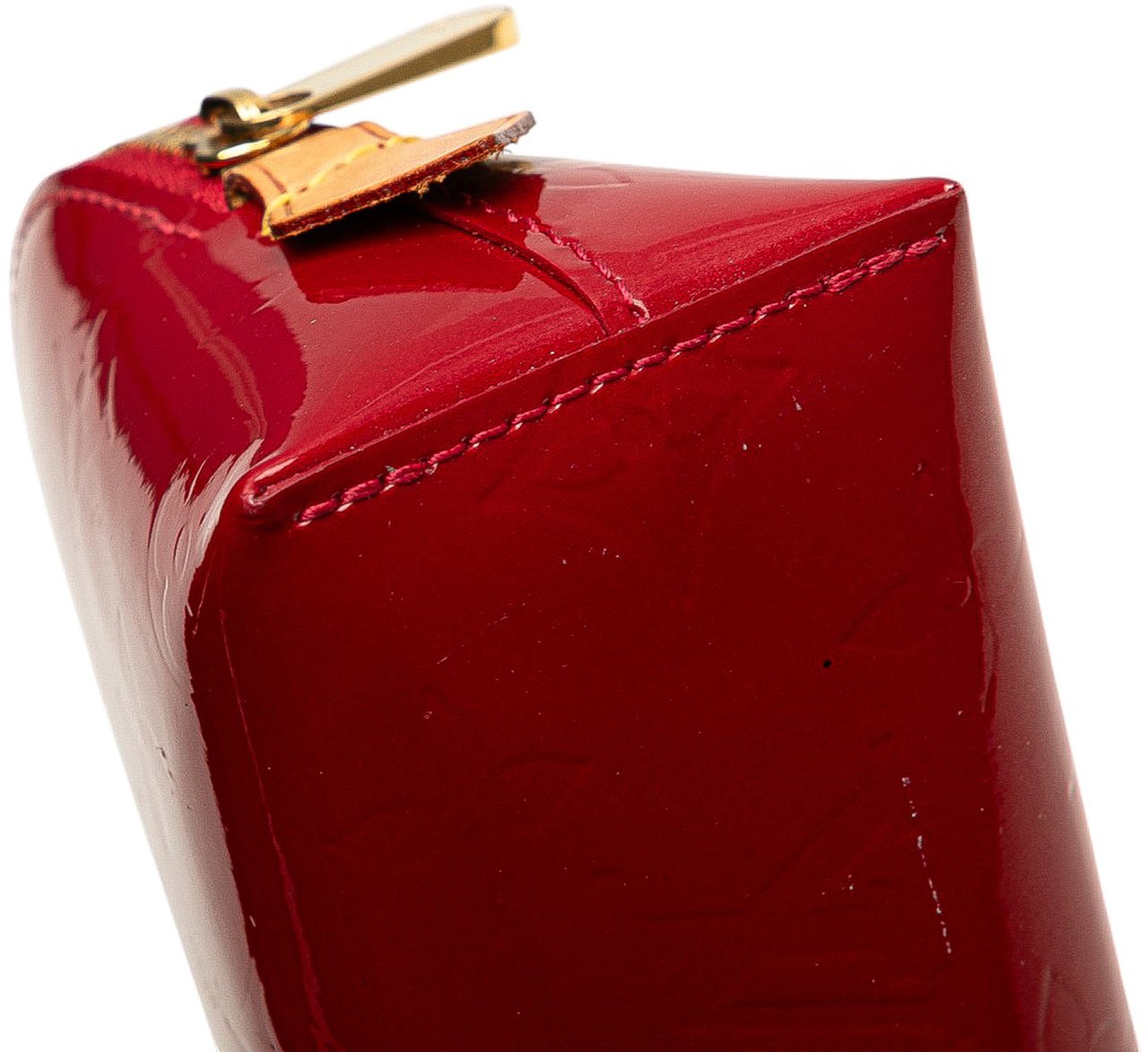 Louis Vuitton Monogram Vernis Cosmetic Pouch Rood