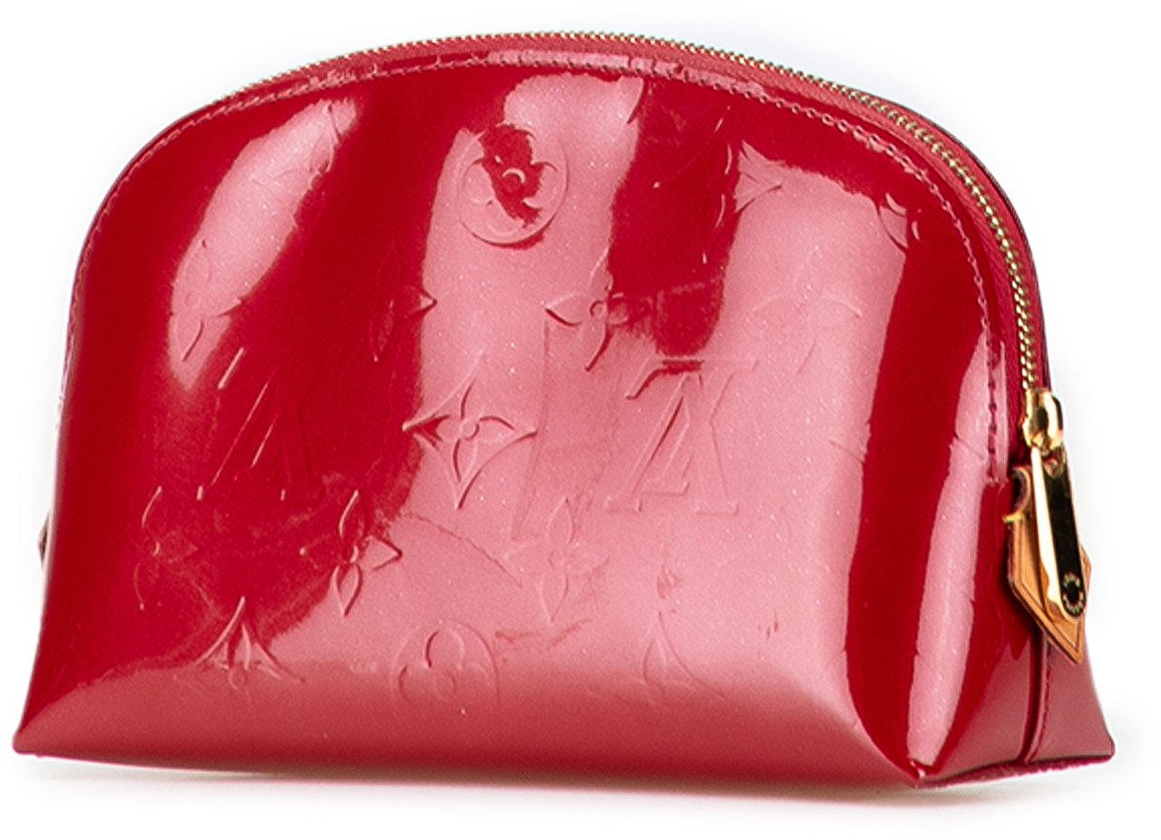 Louis Vuitton Monogram Vernis Cosmetic Pouch Rood
