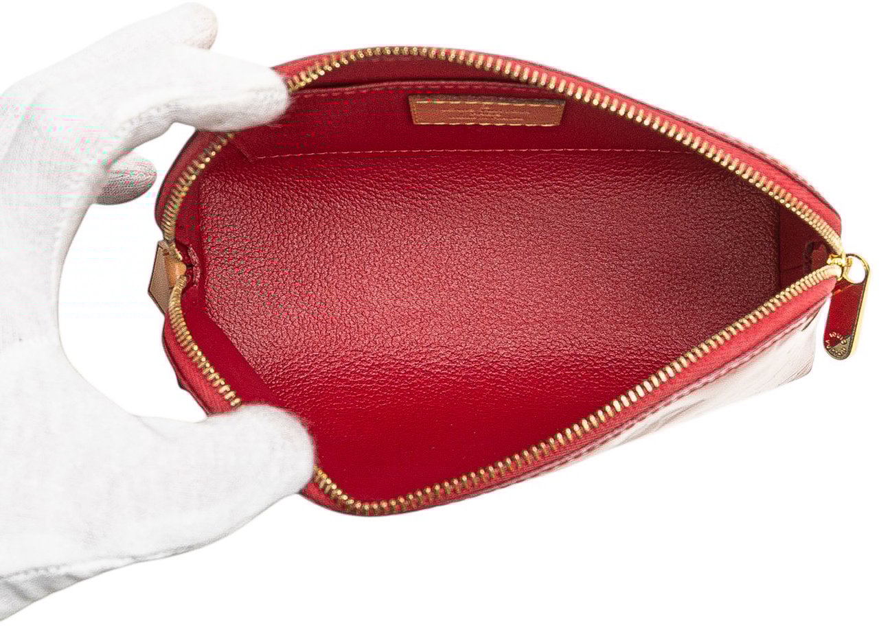 Louis Vuitton Monogram Vernis Cosmetic Pouch Rood
