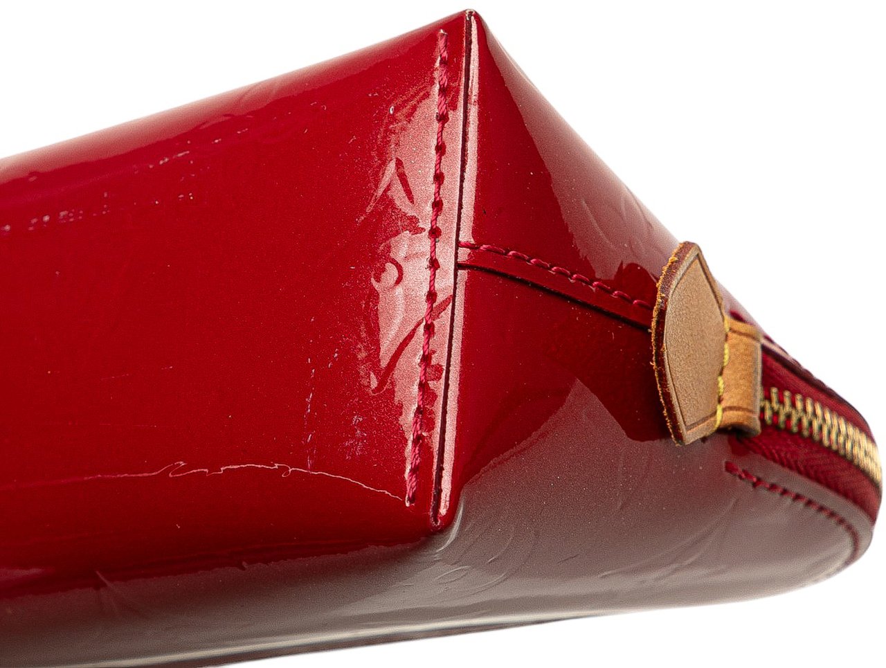 Louis Vuitton Monogram Vernis Cosmetic Pouch Rood