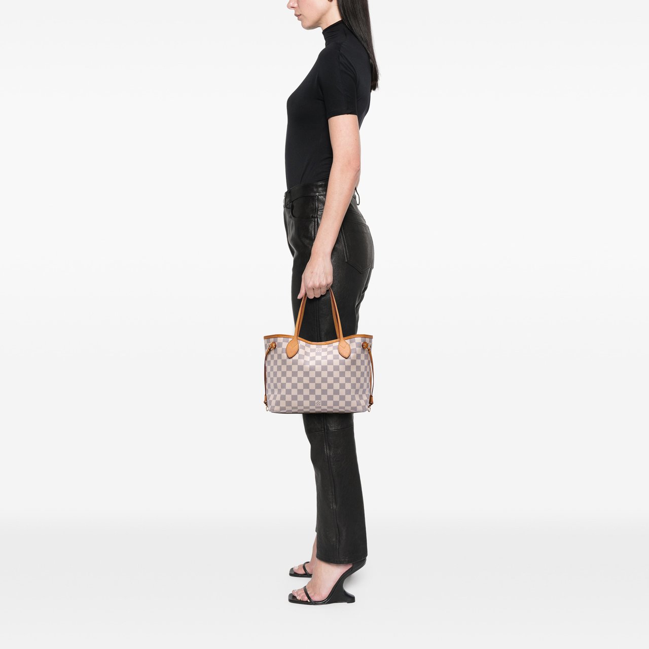 Louis Vuitton Damier Azur Neverfull PM Wit