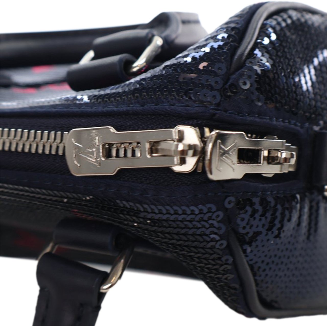 Louis Vuitton LV Night Monogram Giant Sequins Speedy Bandouliere 18 Blauw