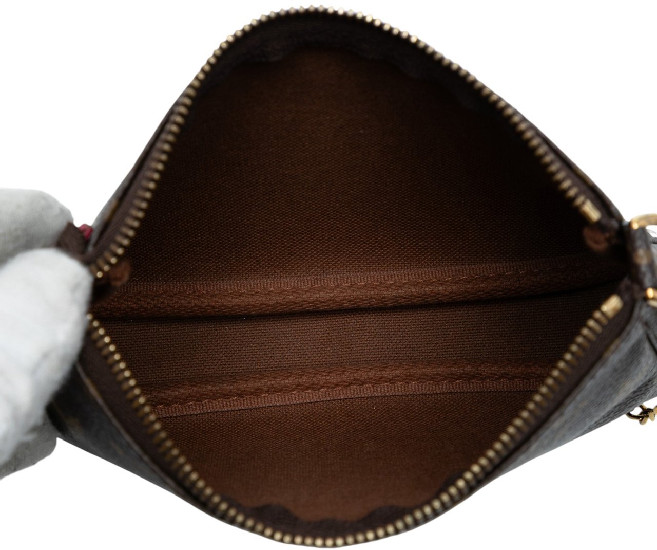 Louis Vuitton Monogram Giraffe Christmas Mini Pochette Accessoires Bruin