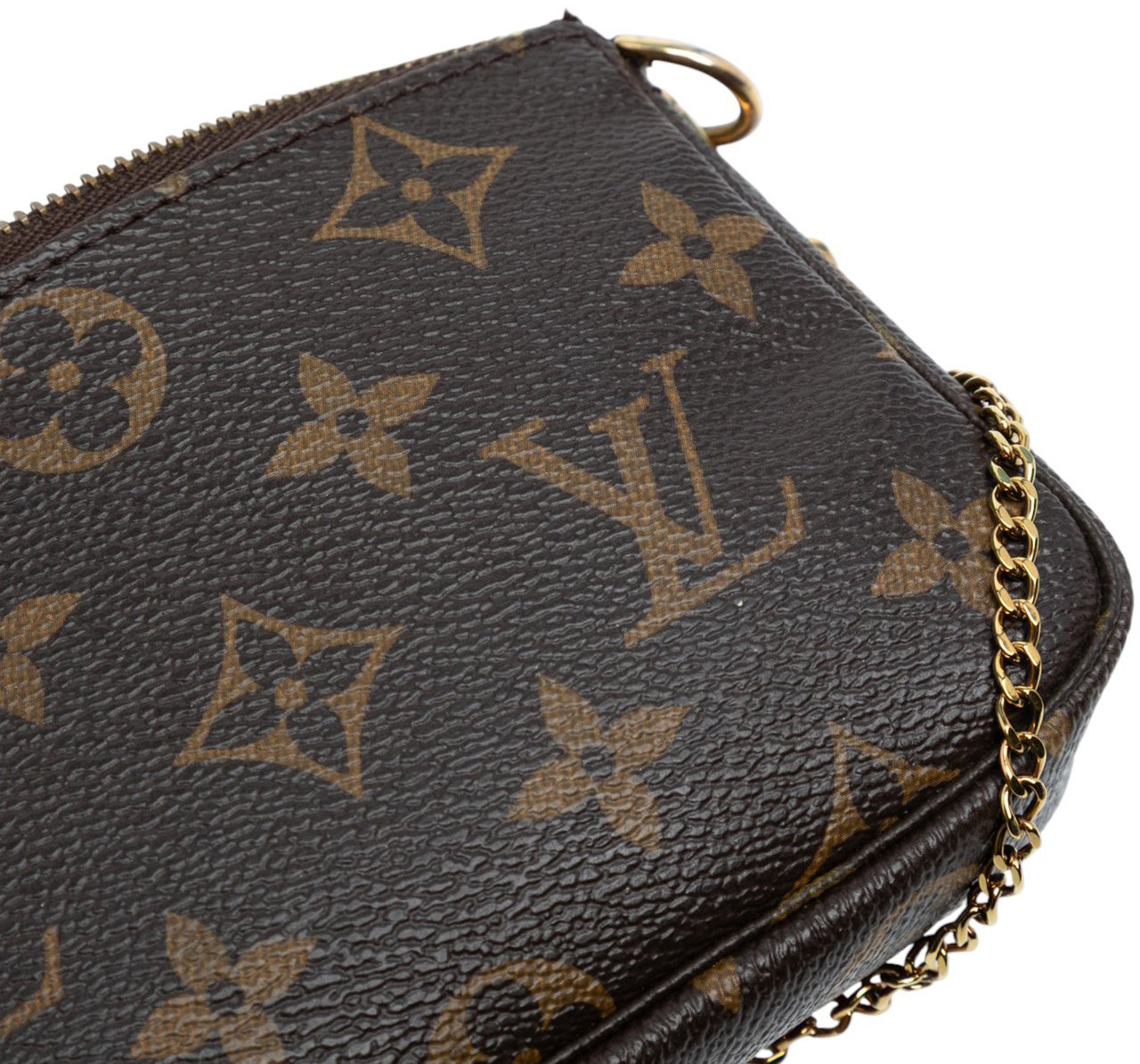 Louis Vuitton Monogram Giraffe Christmas Mini Pochette Accessoires Bruin