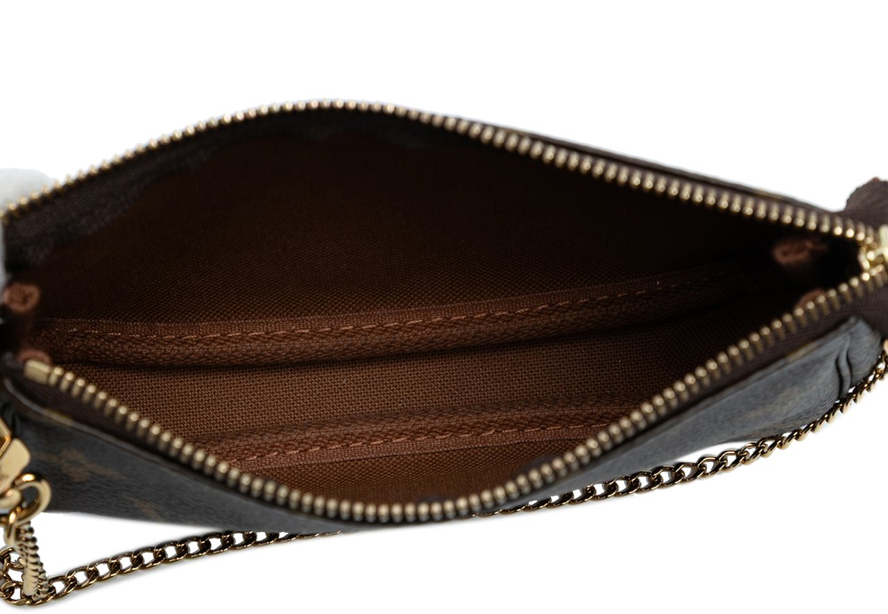 Louis Vuitton Monogram Mini Pochette Accessoires Bruin