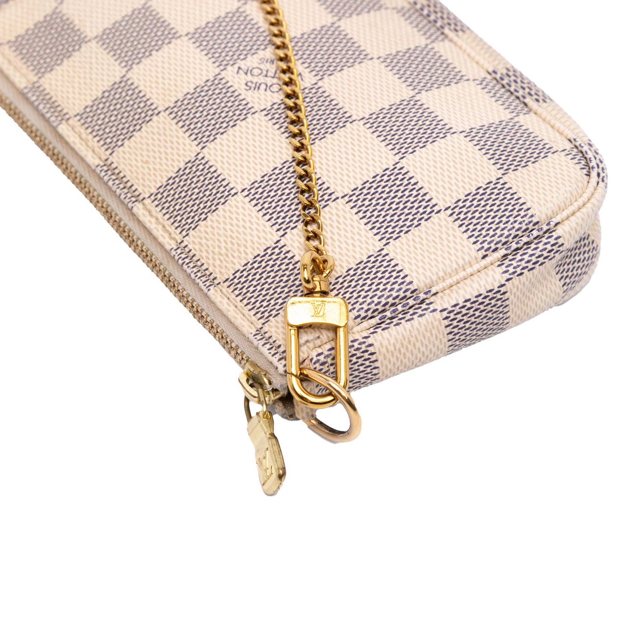 Louis Vuitton Damier Azur Mini Pochette Accessoires Wit