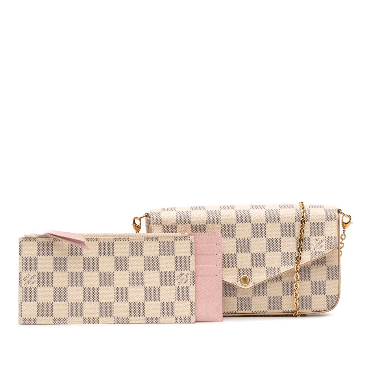 Louis Vuitton Damier Azur Pochette Felicie Wit