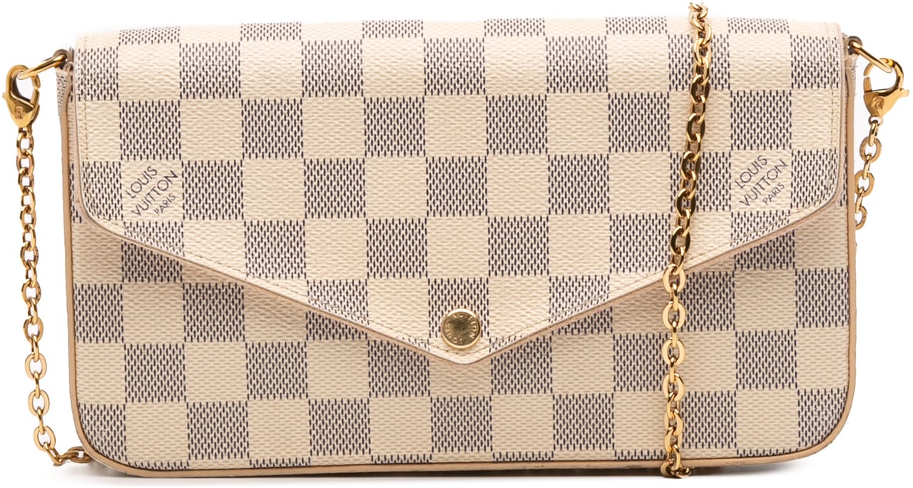 Louis Vuitton Damier Azur Pochette Felicie Wit