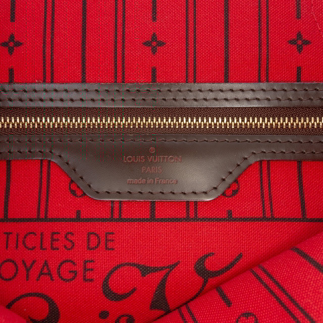 Louis Vuitton Damier Ebene Neverfull PM Bruin