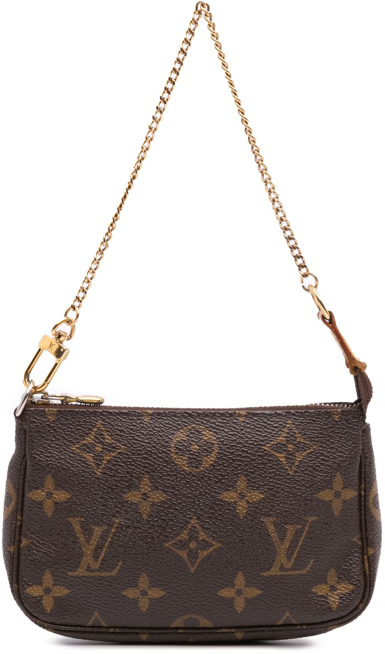 Louis Vuitton Monogram Mini Pochette Accessoires Bruin