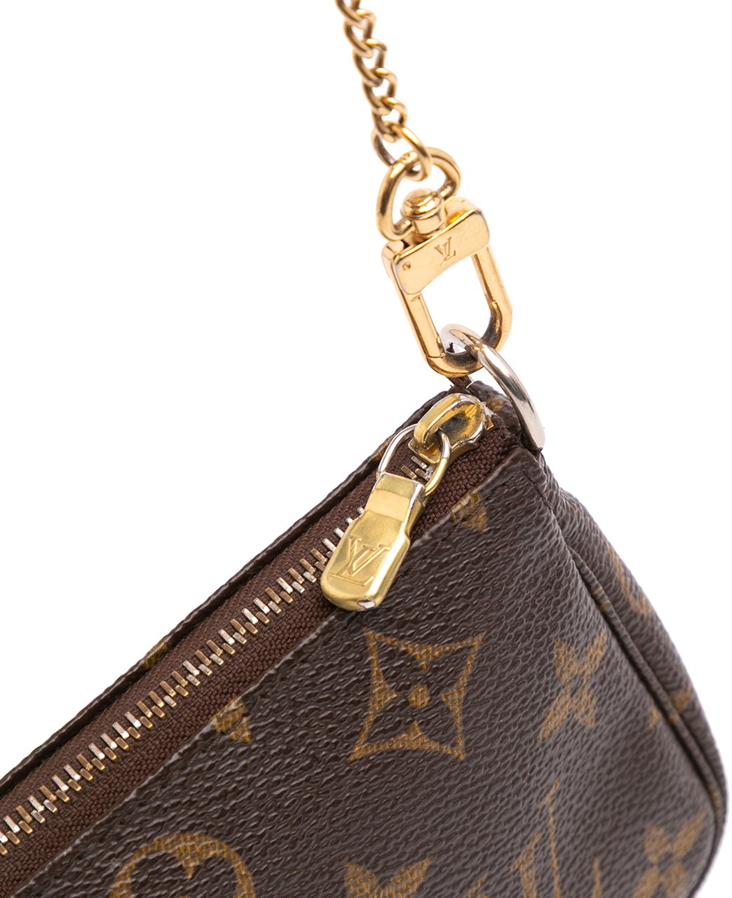 Louis Vuitton Monogram Mini Pochette Accessoires Bruin