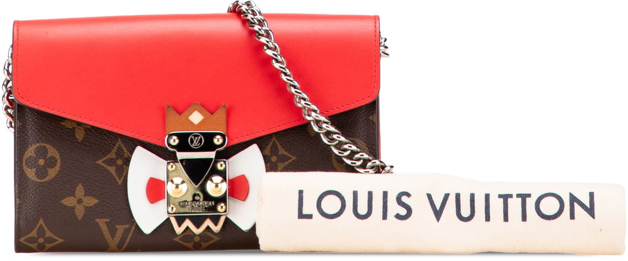 Louis Vuitton Monogram Tribal Mask Chain Wallet Bruin