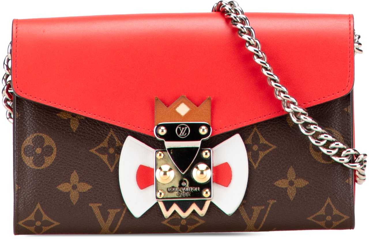 Louis Vuitton Monogram Tribal Mask Chain Wallet Bruin