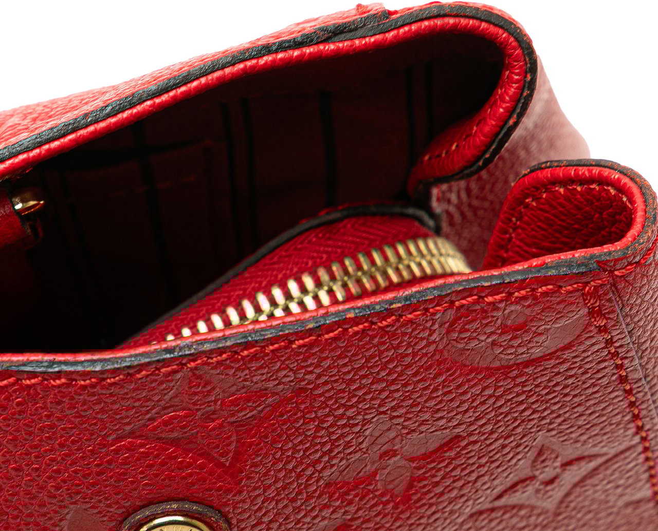 Louis Vuitton Monogram Empreinte Montaigne MM Rood