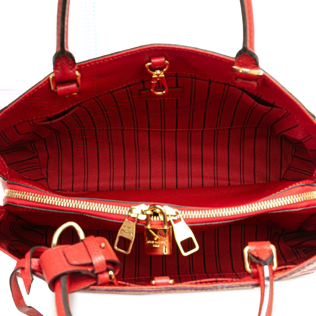 Louis Vuitton Monogram Empreinte Montaigne MM Rood