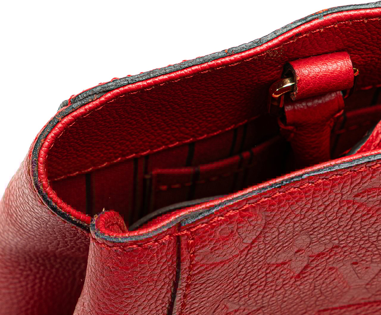 Louis Vuitton Monogram Empreinte Montaigne MM Rood