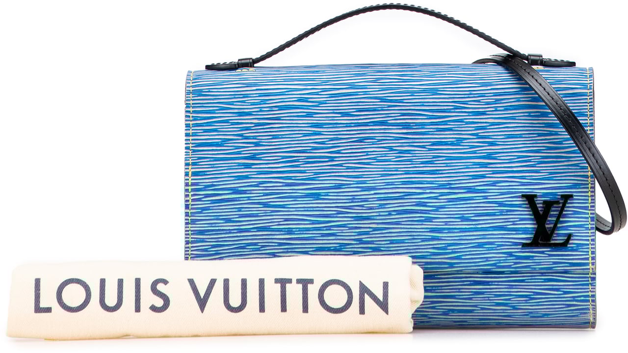 Louis Vuitton Epi Denim Clery Blauw