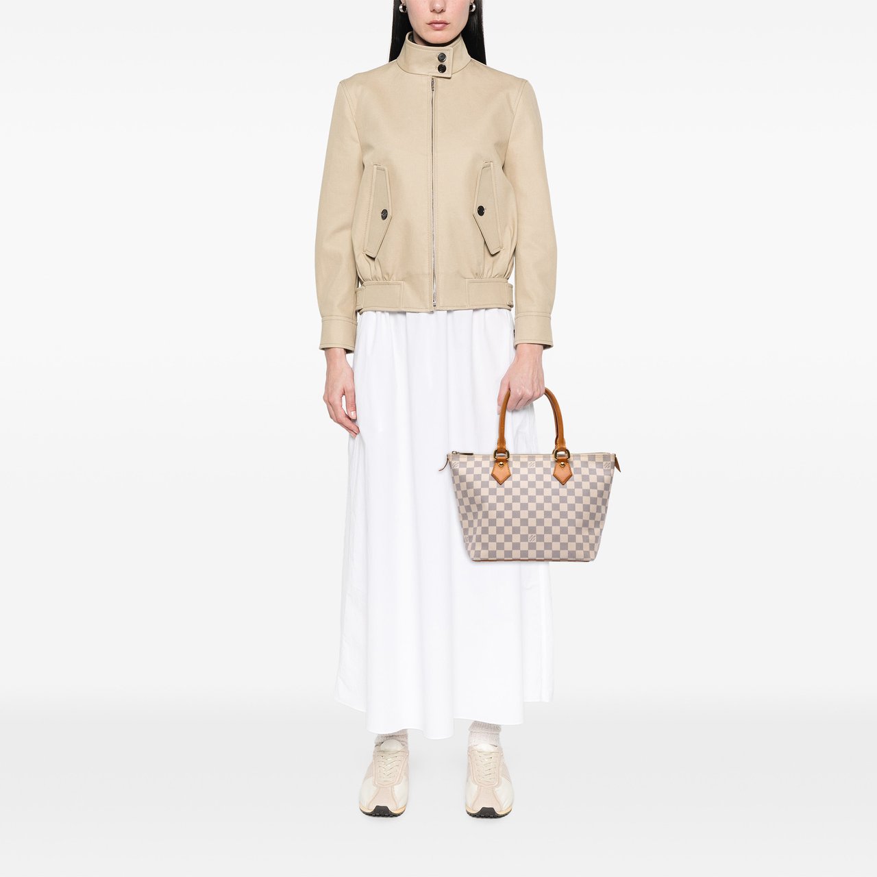 Louis Vuitton Damier Azur Saleya PM Wit