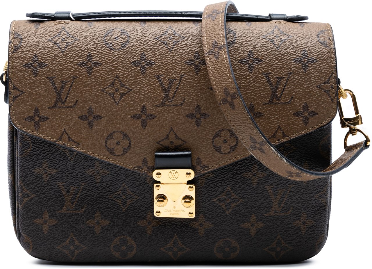 Louis Vuitton Monogram Reverse Pochette Metis Bruin