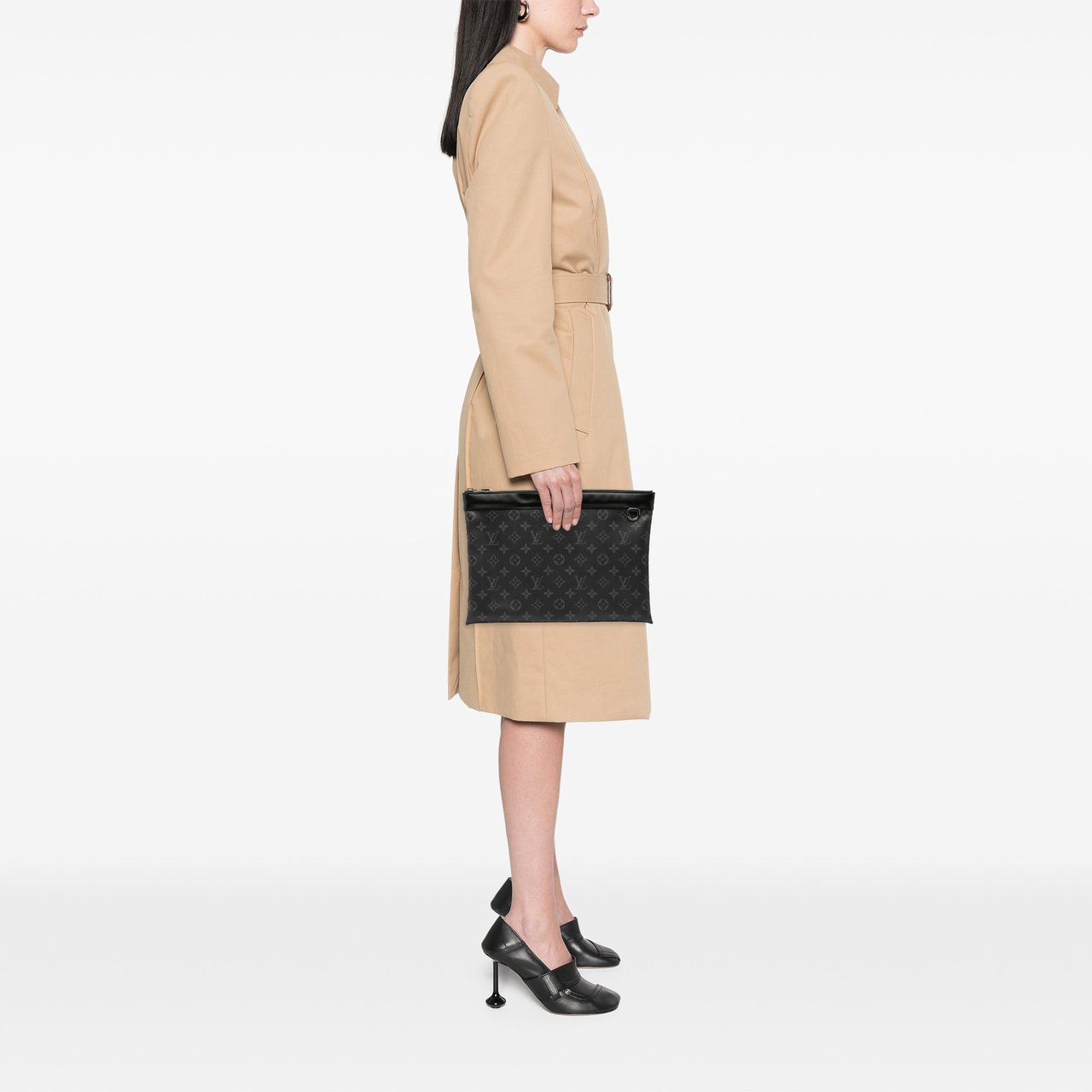 Louis Vuitton Monogram Eclipse Discovery Pochette GM Zwart