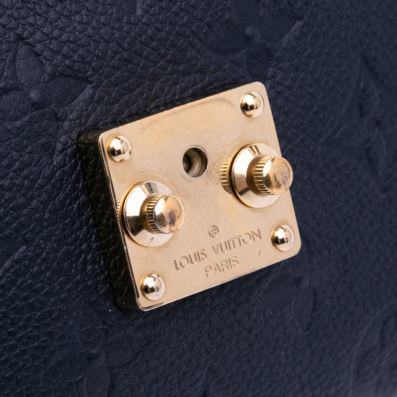 Louis Vuitton Monogram Empreinte Pochette Metis Blauw
