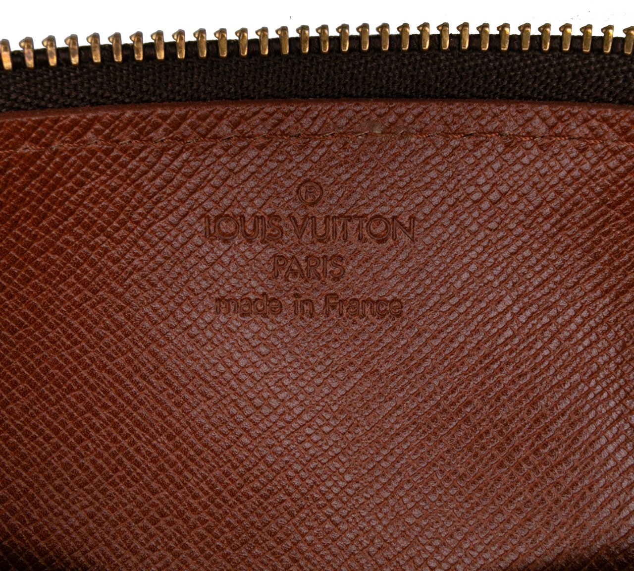 Louis Vuitton Monogram Trousse Ronde Pencil Case 20 Bruin