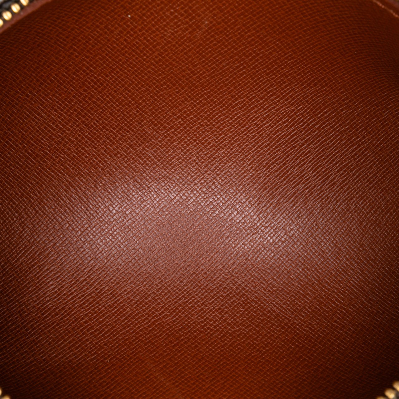 Louis Vuitton Monogram Trousse Ronde Pencil Case 20 Bruin