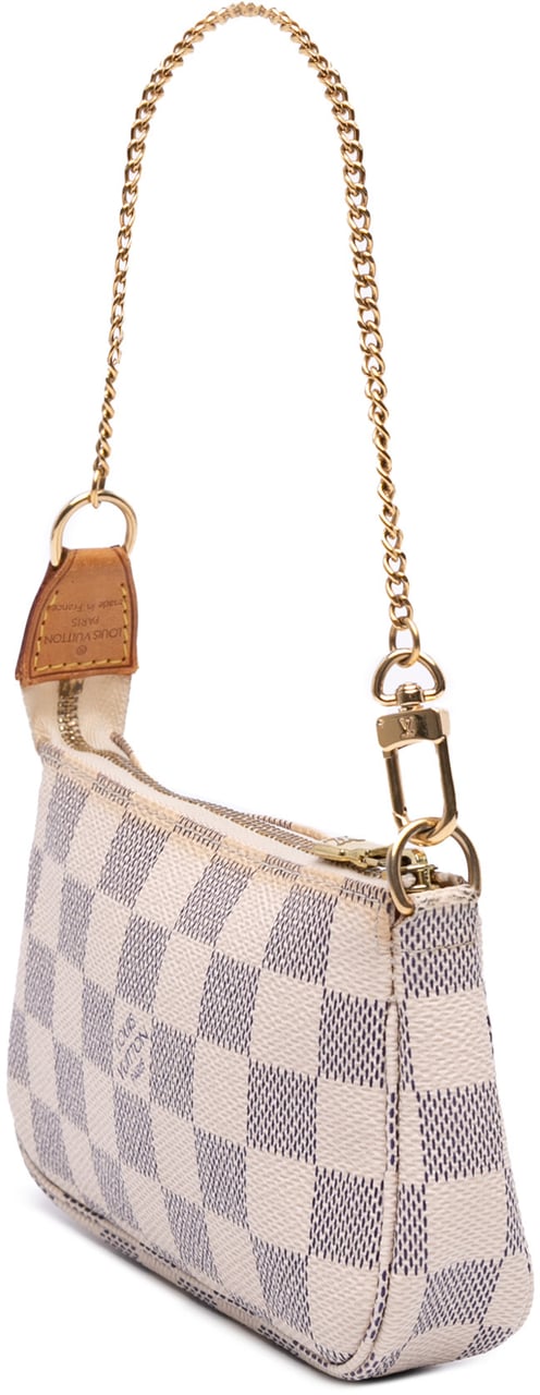 Louis Vuitton Damier Azur Mini Pochette Accessoires Wit