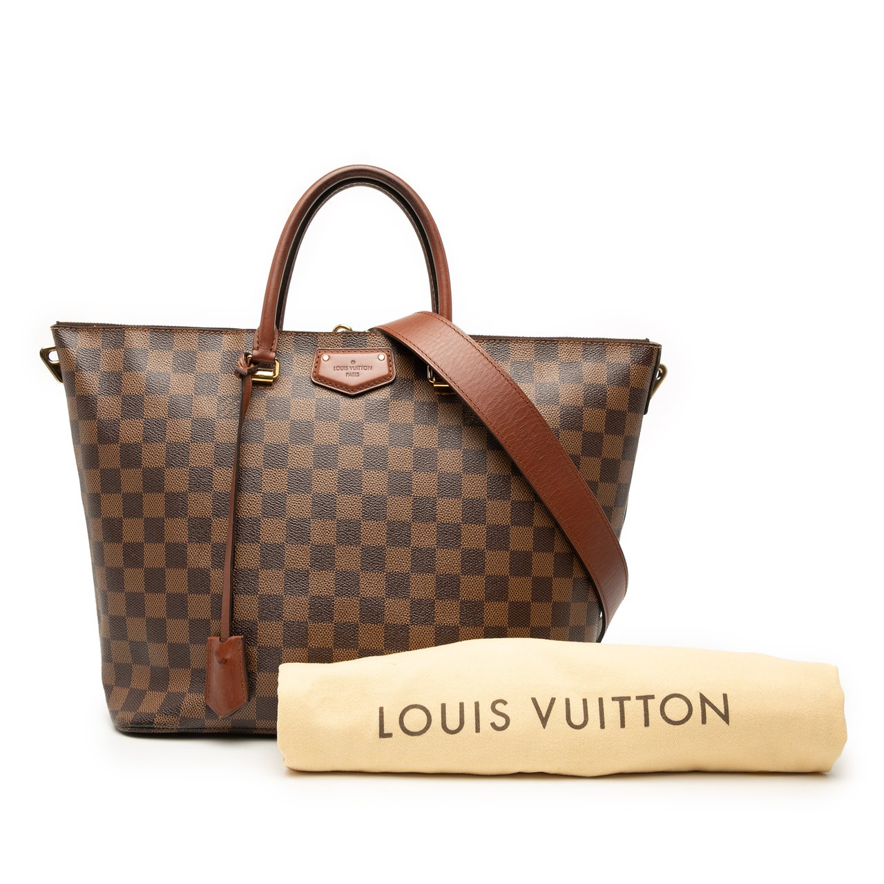 Louis Vuitton Damier Ebene Belmont MM Bruin