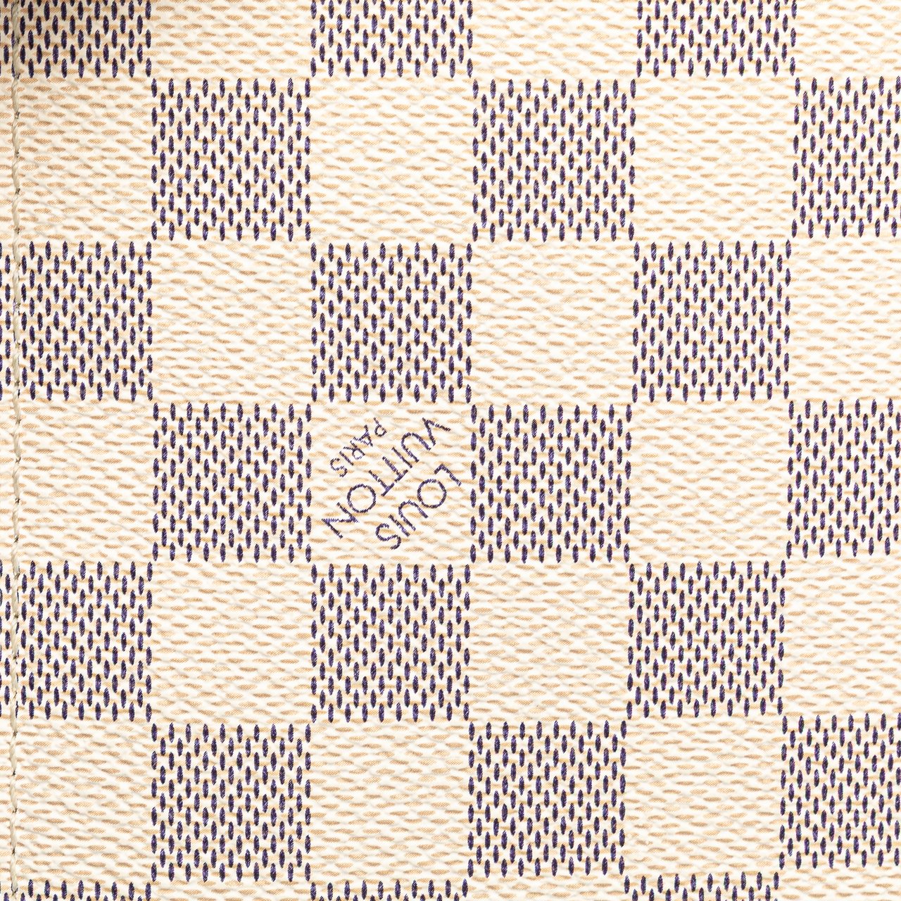 Louis Vuitton Damier Azur Neverfull MM Pouch Wit