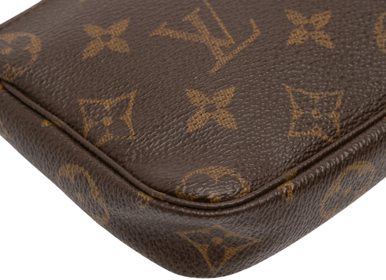 Louis Vuitton Monogram Mini Pochette Accessoires Bruin