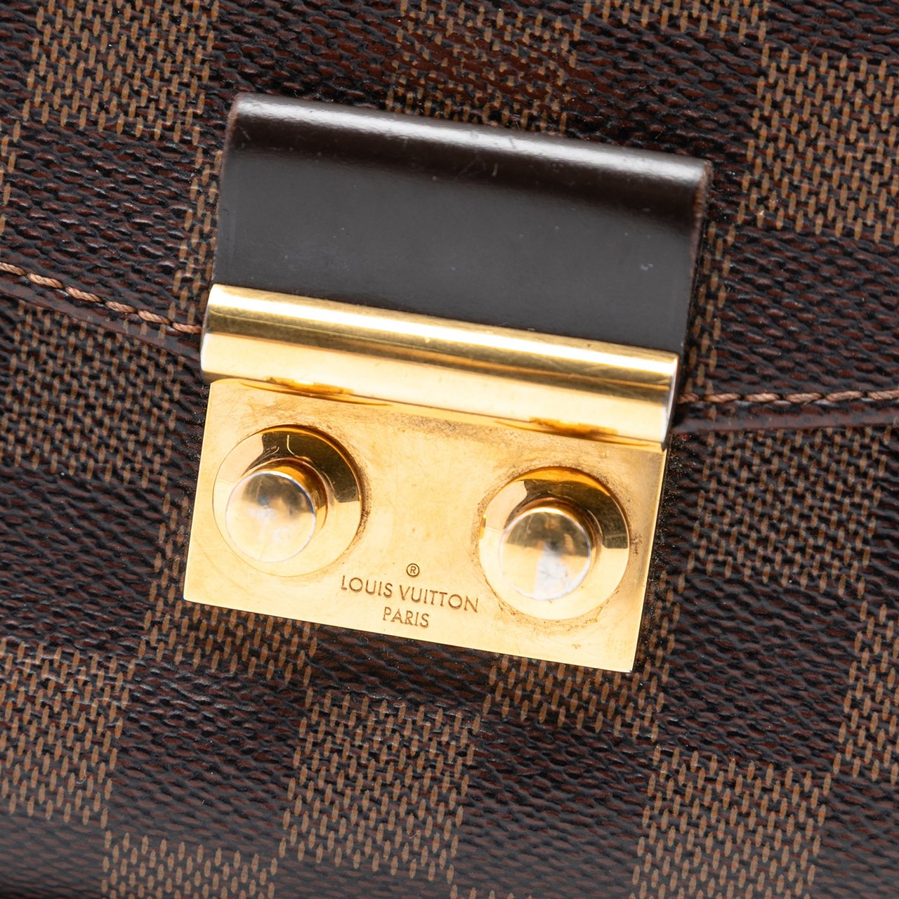 Louis Vuitton Damier Ebene Croisette Bruin