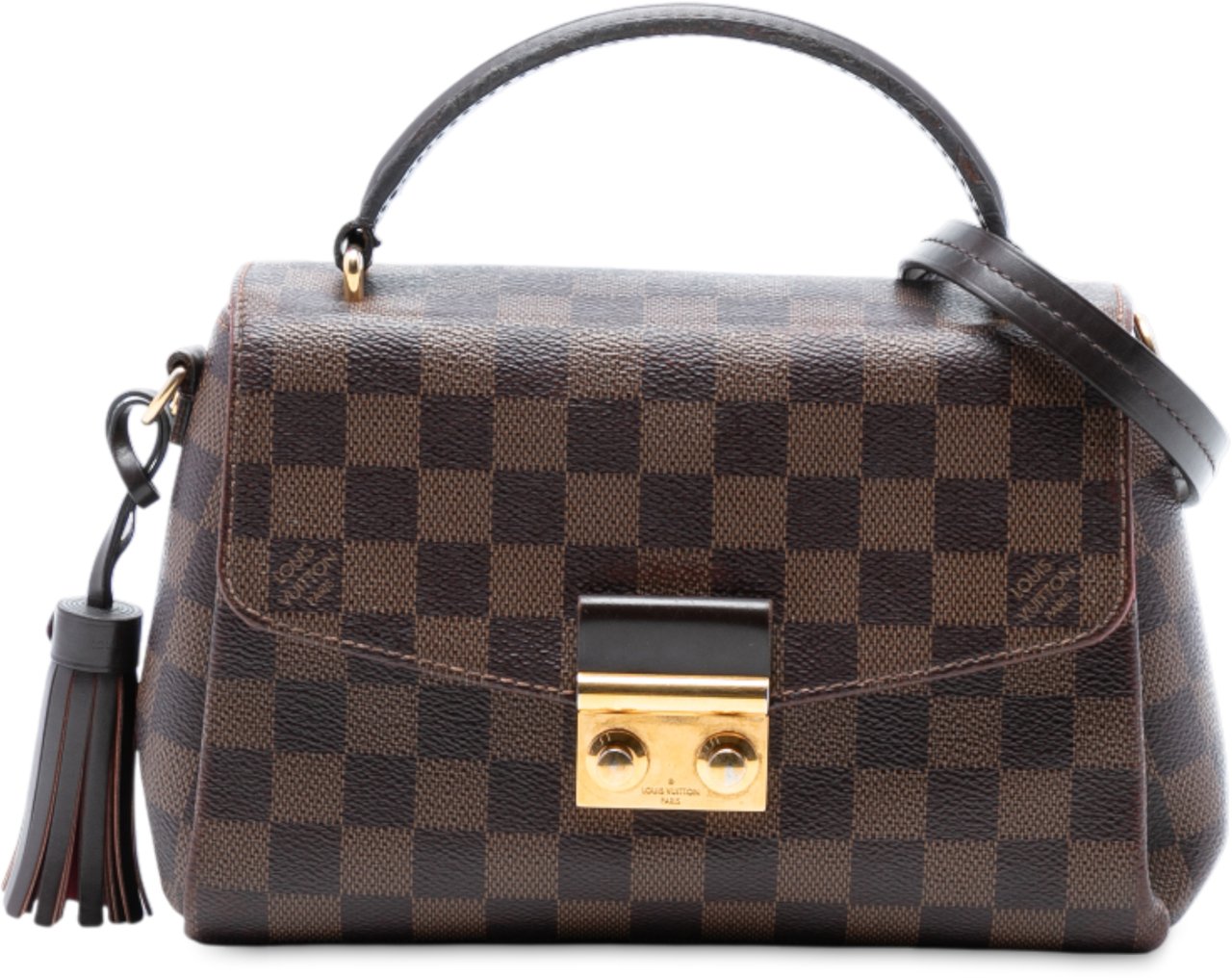 Louis Vuitton Damier Ebene Croisette Bruin