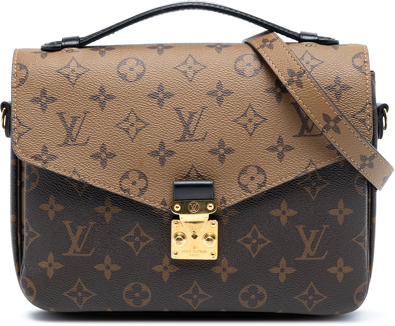 Louis Vuitton Monogram Reverse Pochette Metis Bruin