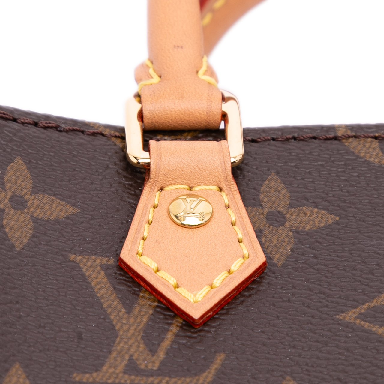 Louis Vuitton Monogram Petit Sac Plat Bruin