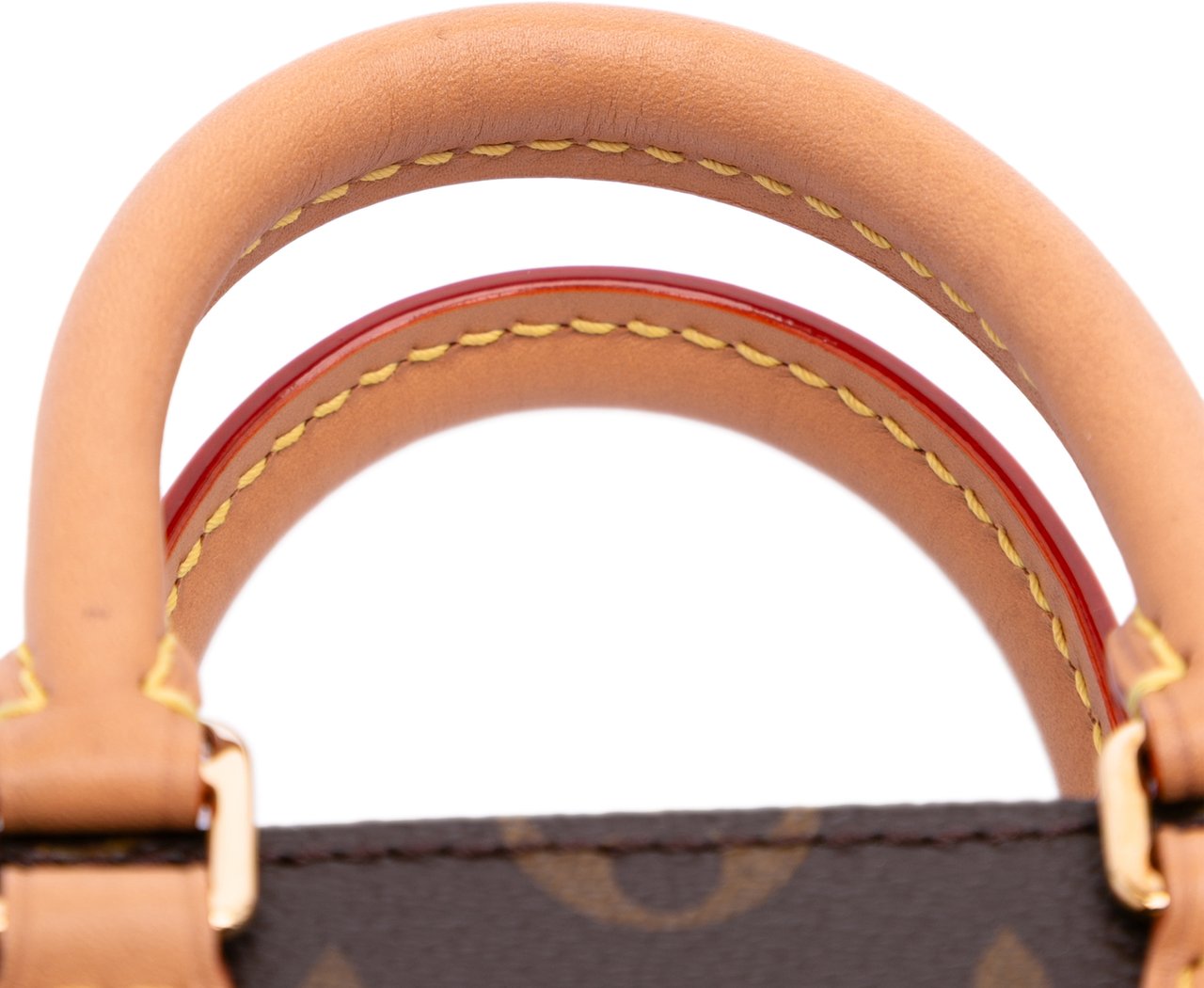 Louis Vuitton Monogram Petit Sac Plat Bruin