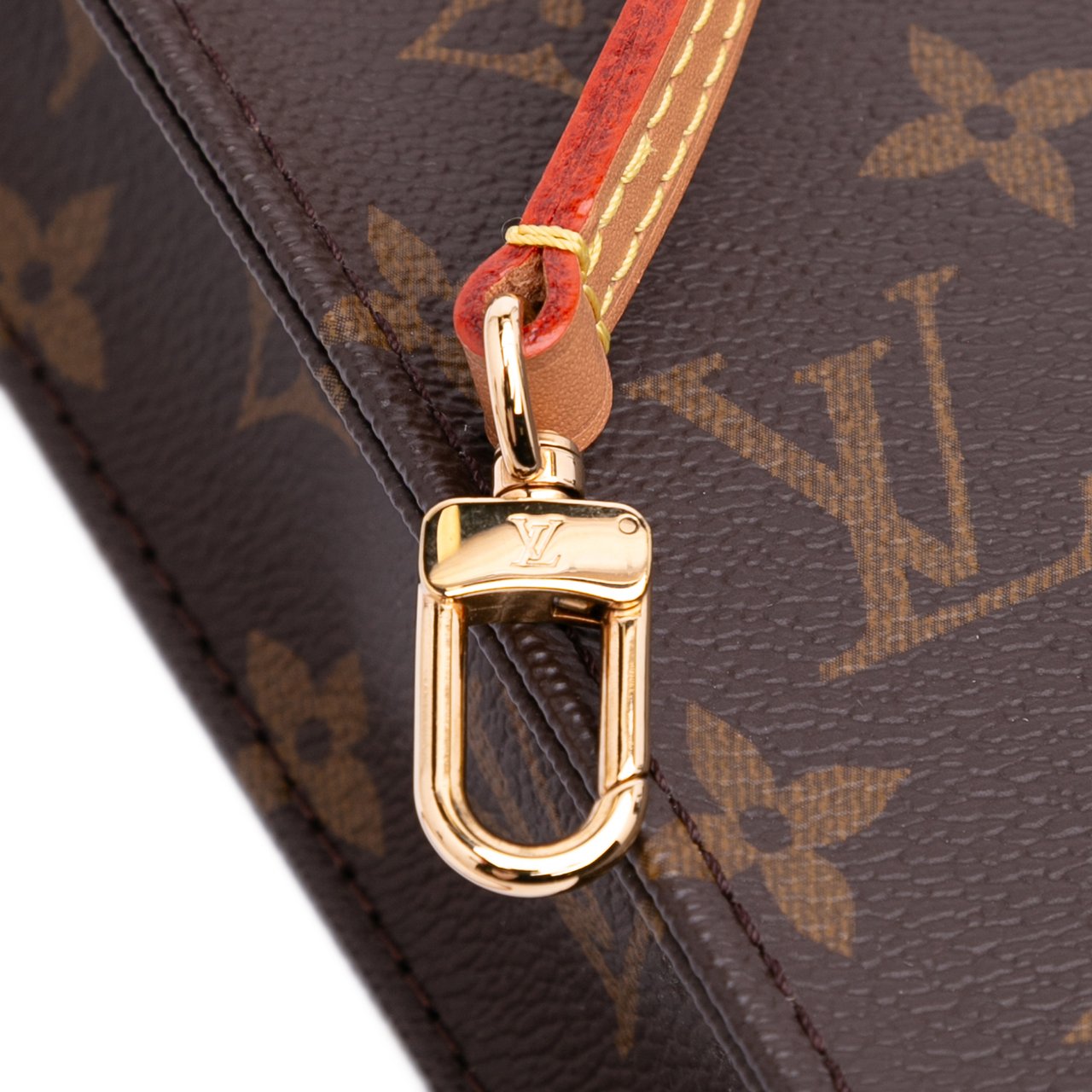 Louis Vuitton Monogram Petit Sac Plat Bruin