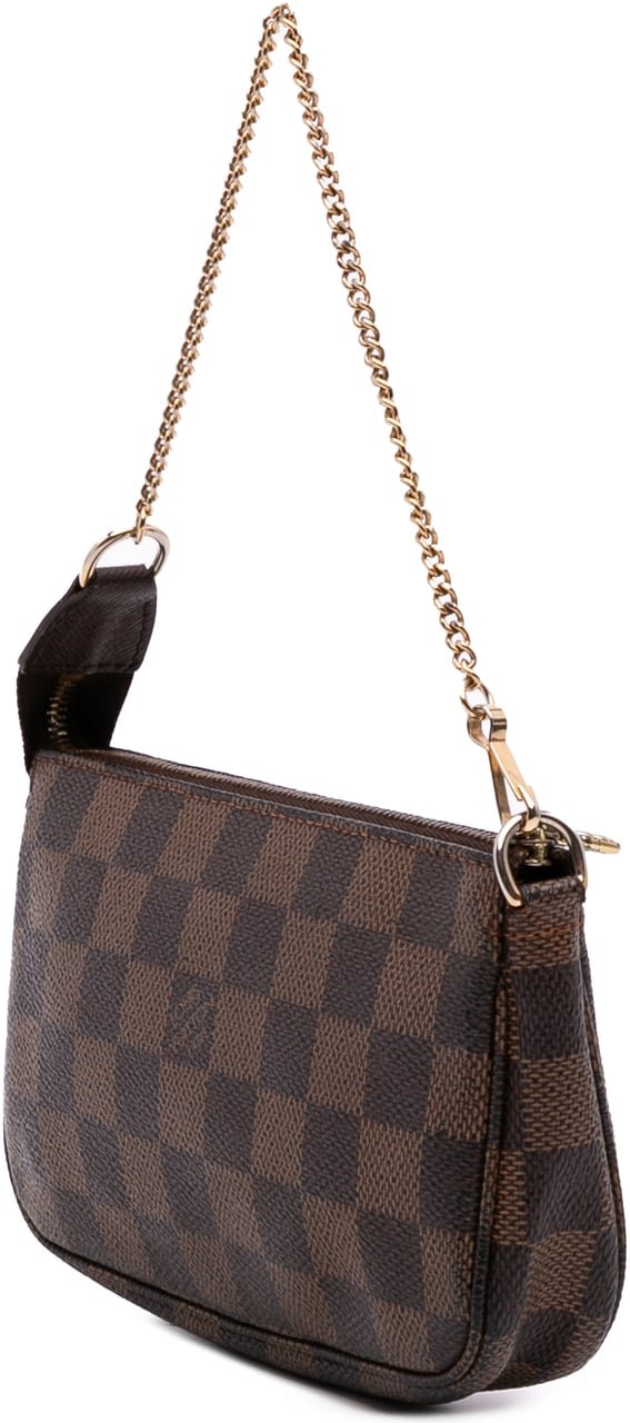 Louis Vuitton Damier Ebene Mini Pochette Accessoires Bruin