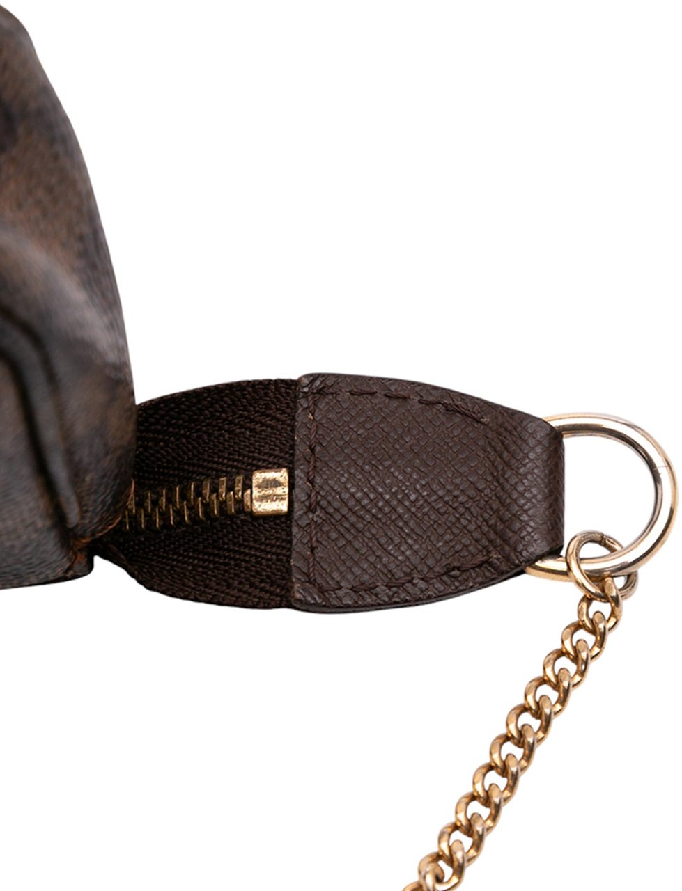 Louis Vuitton Damier Ebene Mini Pochette Accessoires Bruin