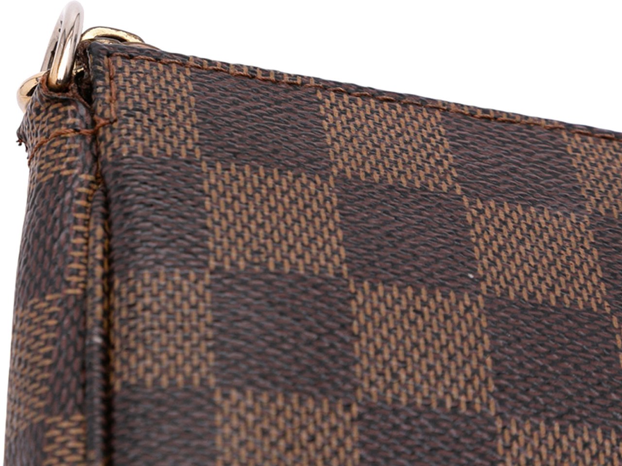 Louis Vuitton Damier Ebene Mini Pochette Accessoires Bruin