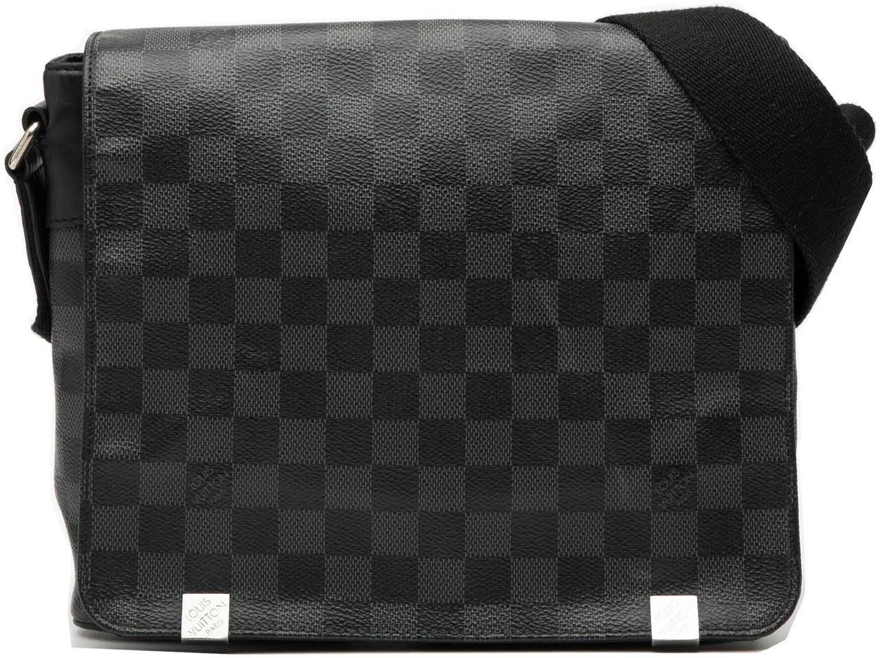 Louis Vuitton Damier Graphite District PM Zwart