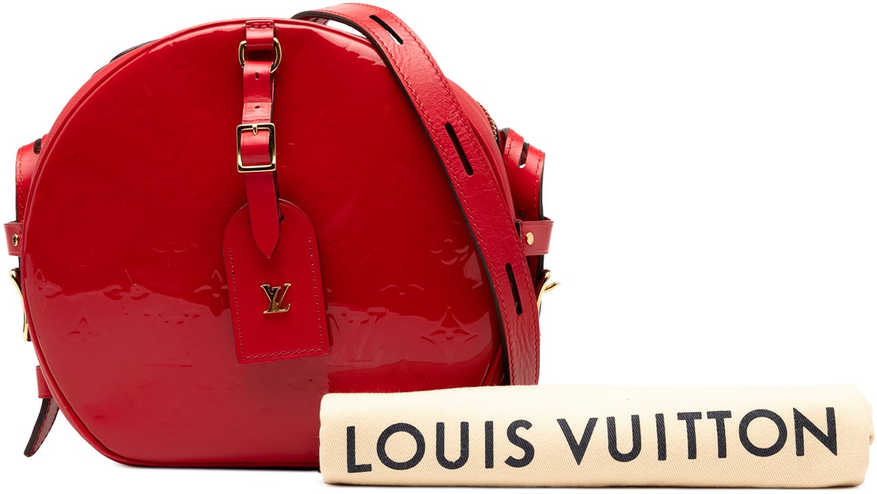 Louis Vuitton Monogram Vernis Boite Chapeau Souple PM Rood