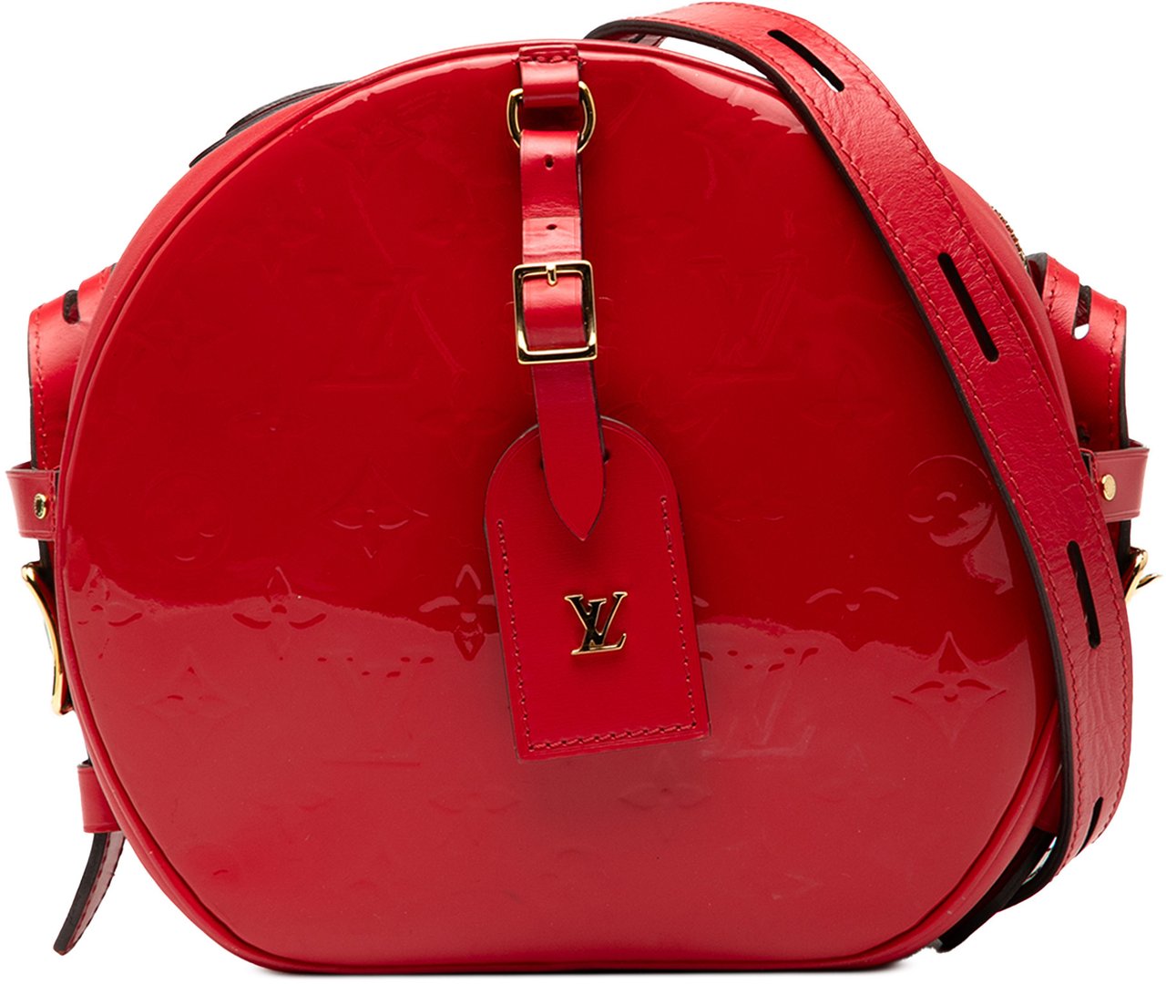 Louis Vuitton Monogram Vernis Boite Chapeau Souple PM Rood