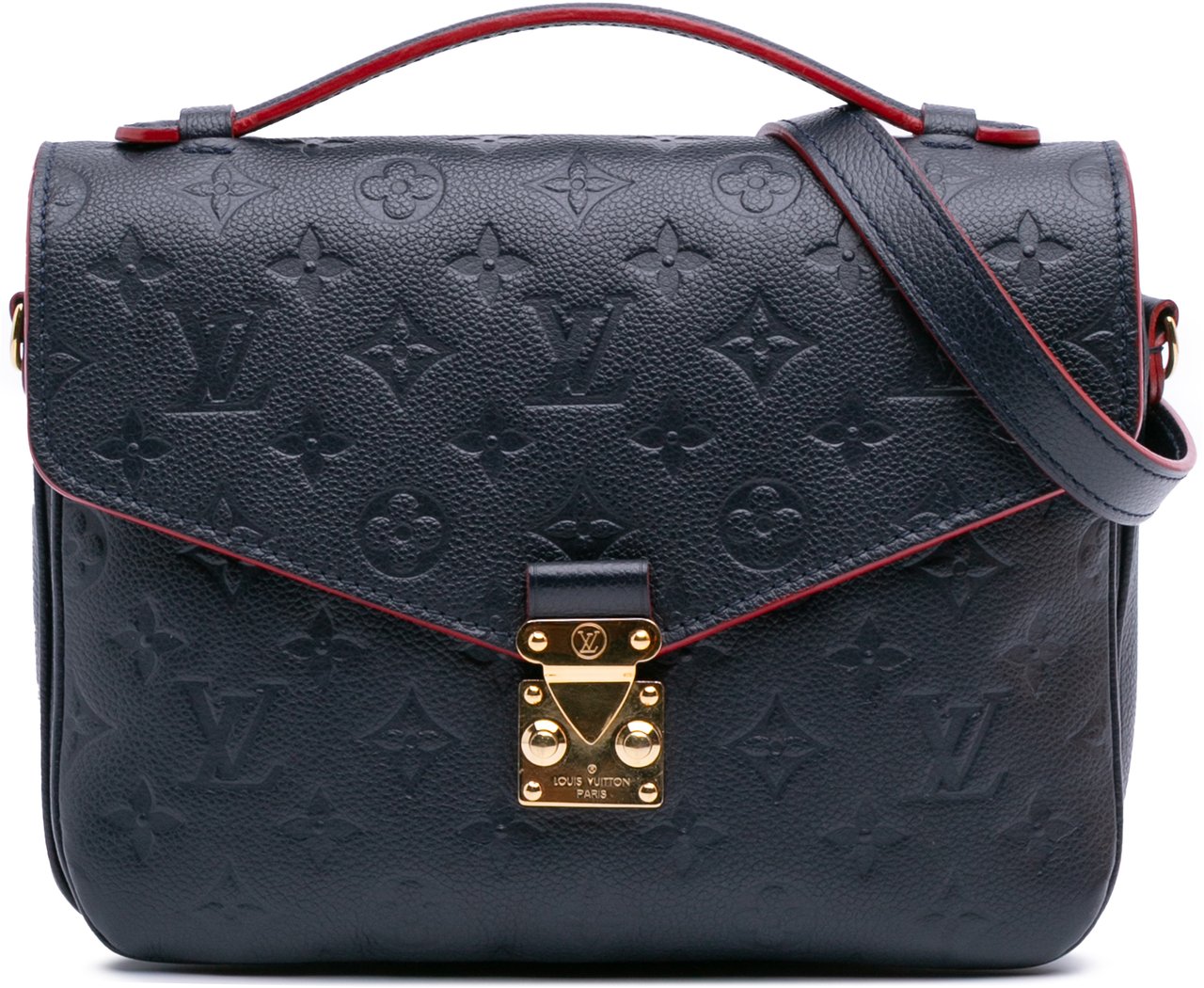 Louis Vuitton Monogram Empreinte Pochette Metis Blauw